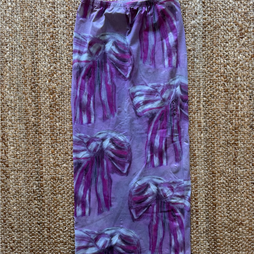 Acne Purple Skirt with Bow Design